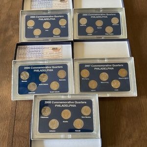 Commemorative Quarters 2004 - 2008 Philadelphia Mint